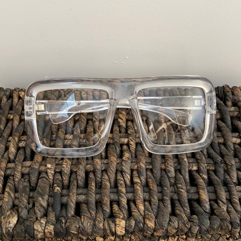 Clear lucite glasses